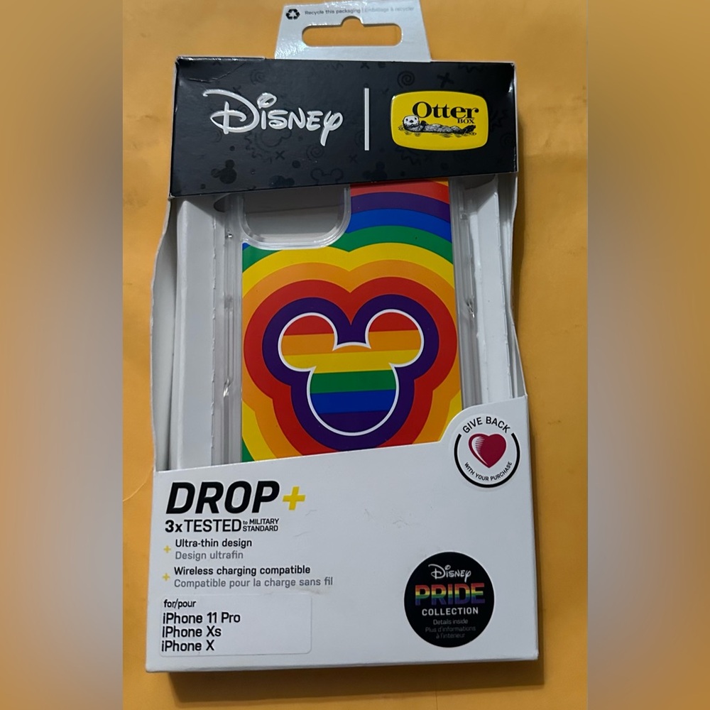 Disney PRIDE Otterbox iPhone case for iPhone 11 Pro, Xs, X.